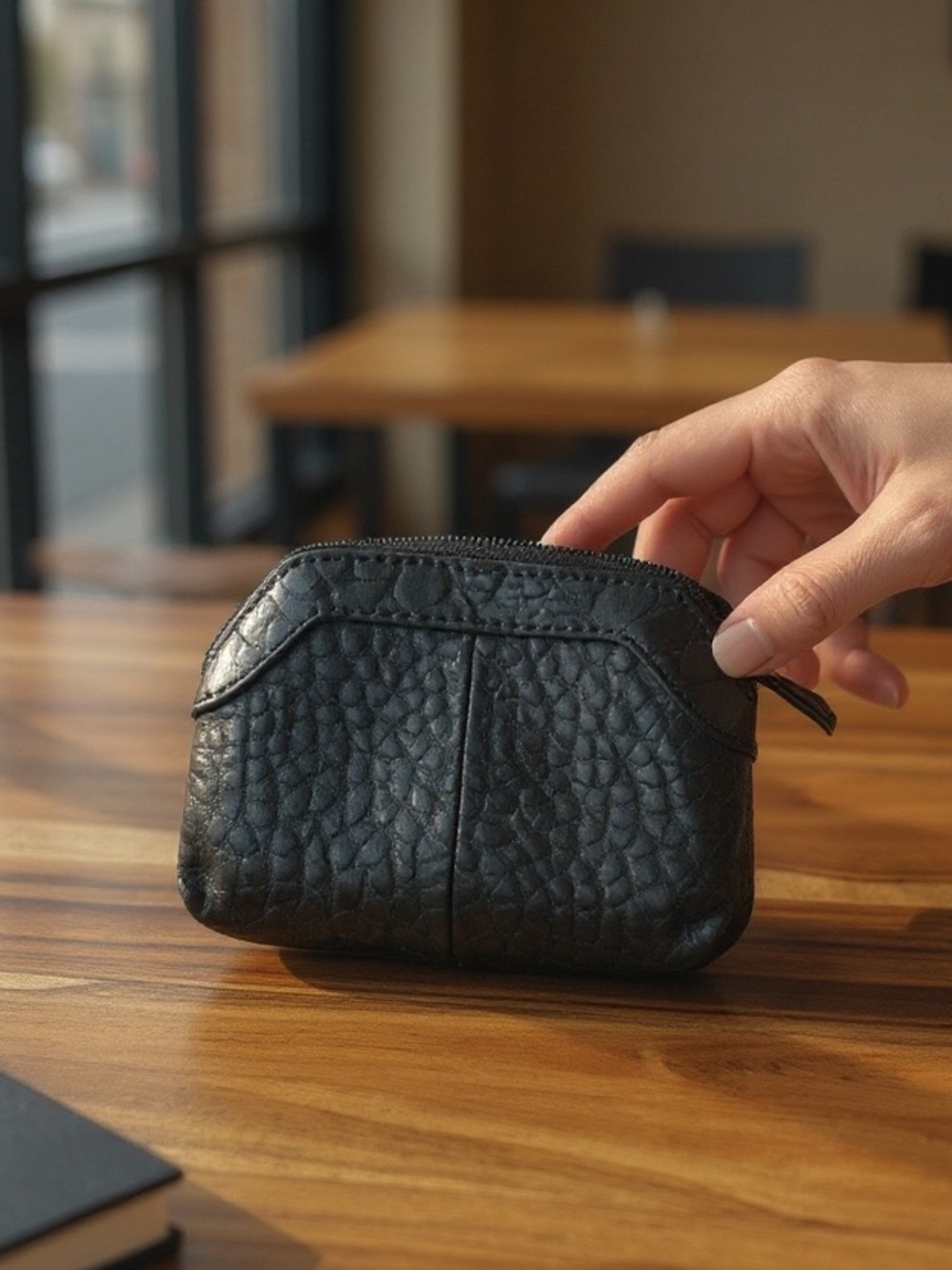 Brighton zip closurer coin purse with heart shaped design - Picture 2 of 3